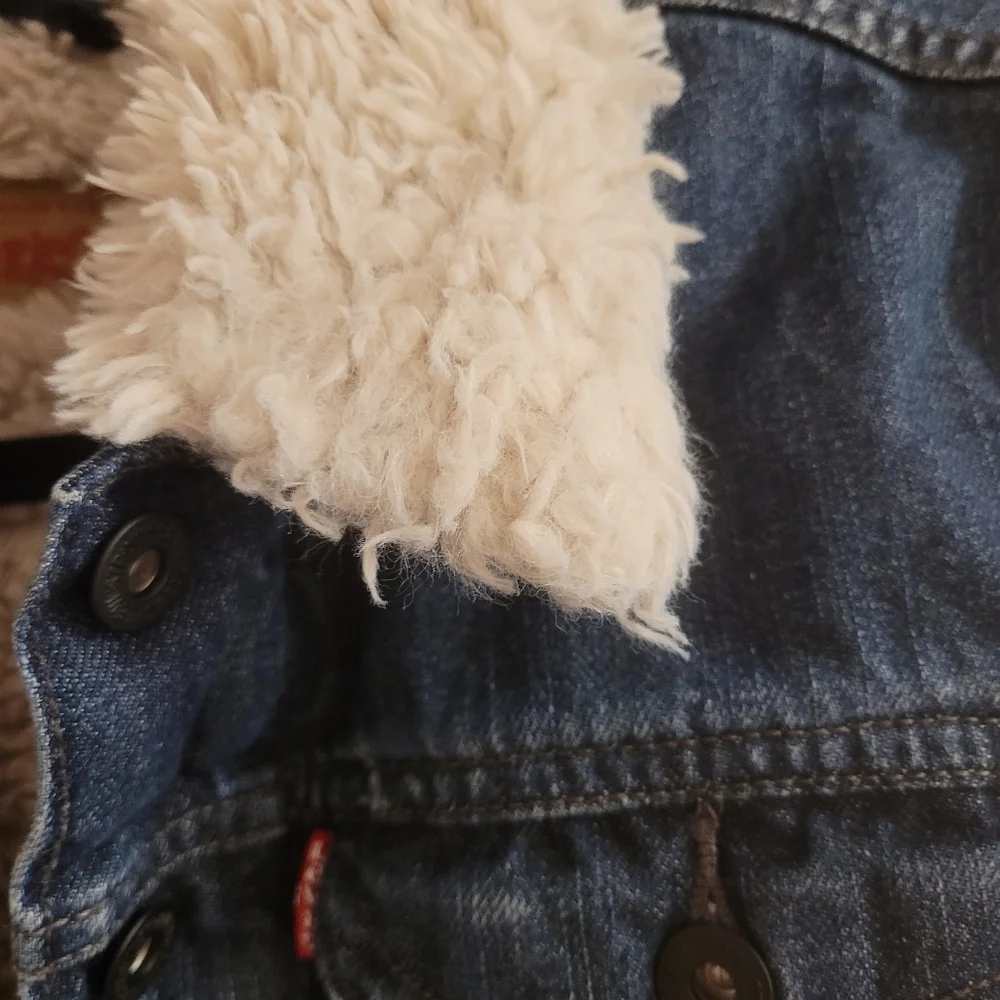 Levi's - Shaggy Sherpa Trucker Jean Jacket - Picture 5 of 16